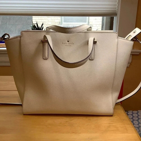 KATE SPADE Bright White Large Cedar Street Hayden Satchel - Picture 16 of 16